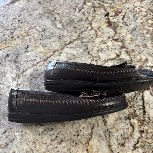 Dr. Scholl's Dark Brown Leather Fringe Loafers - Picture 2 of 6